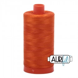 FIL COTON MAKO 50 AURIFIL 2235 Orange - Grosse bobine de 1300 mètres