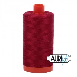 FIL COTON MAKO 50 AURIFIL 2260 Red Wine - Grosse bobine de 1300 mètres