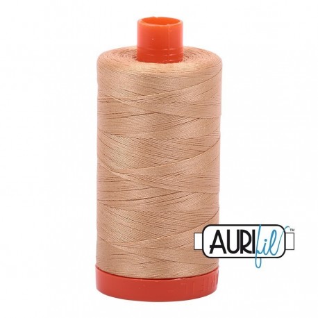 FIL COTON MAKO 50 AURIFIL 2318 Cachemire - Grosse bobine de 1300 mètres