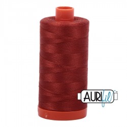 FIL COTON MAKO 50 AURIFIL 2385 Terracotta - Grosse bobine de 1300 mètres