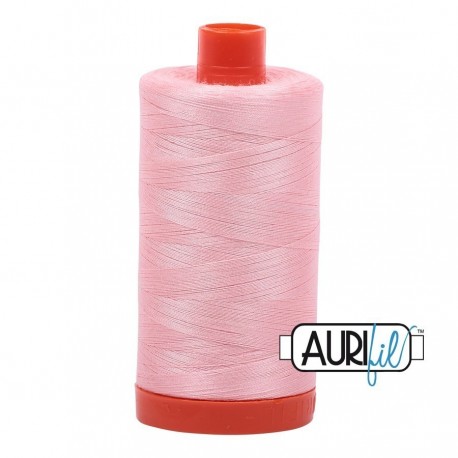 FIL COTON MAKO 50 AURIFIL 2415 Blush - Grosse bobine de 1300 mètres