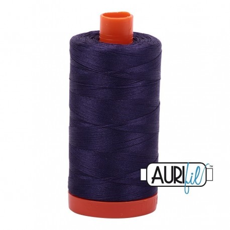 FIL COTON MAKO 50 AURIFIL 2581 Dark Dusty Grape - Grosse bobine de 1300 mètres