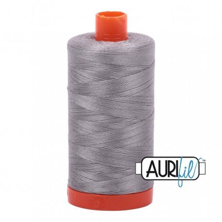 FIL COTON MAKO 50 AURIFIL 2620 Stainless Steel - Grosse bobine de 1300 mètres