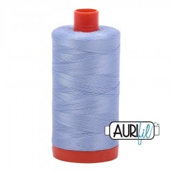 FIL COTON MAKO 50 AURIFIL 2770 Very Light Delft Blue - Grosse bobine de 1300 mètres