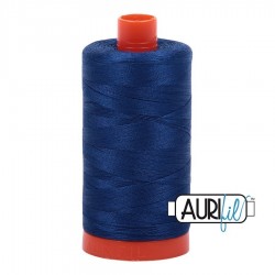 FIL COTON MAKO 50 AURIFIL 2780 Dark Delft Blue - Grosse bobine de 1300 mètres