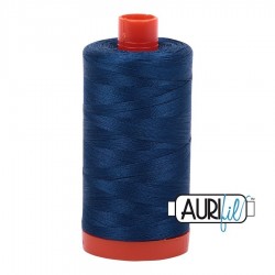 FIL COTON MAKO 50 AURIFIL 2783 Medium Delft Blue - Grosse bobine de 1300 mètres