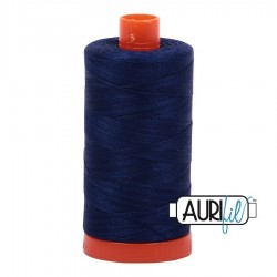 FIL COTON MAKO 50 AURIFIL 2784 Dark Navy - Grosse bobine de 1300 mètres