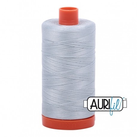 FIL COTON MAKO 50 AURIFIL 2846 Iceberg - Grosse bobine de 1300 mètres