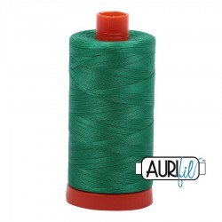 FIL COTON MAKO 50 AURIFIL 2865 Emerald - Grosse bobine de 1300 mètres