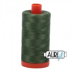 FIL COTON MAKO 50 AURIFIL 2890 Very Dark Grass Green - Grosse bobine de 1300 mètres