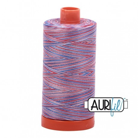 FIL COTON MAKO 50 AURIFIL 3852 Liberty - Grosse bobine de 1300 mètres