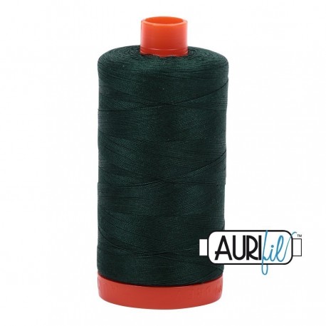 FIL COTON MAKO 50 AURIFIL 4026 Forest Green - Grosse bobine de 1300 mètres