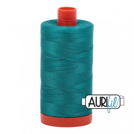 FIL COTON MAKO 50 AURIFIL 4093 Jade - Grosse bobine de 1300 mètres