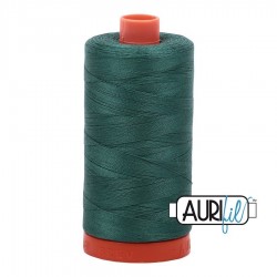 FIL COTON MAKO 50 AURIFIL 4129 Turf Green - Grosse bobine de 1300 mètres