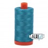 FIL COTON MAKO 50 AURIFIL 4182 Dark Turquoise - Grosse bobine de 1300 mètres