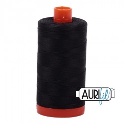 FIL COTON MAKO 50 AURIFIL 4241 Very Dark Grey - Grosse bobine de 1300 mètres