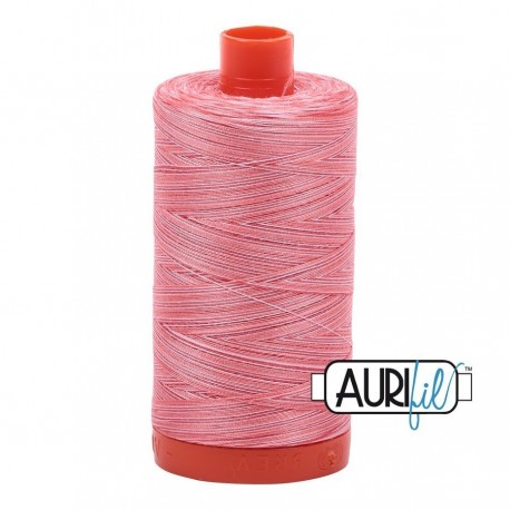 FIL COTON MAKO 50 AURIFIL 4250 Flamingo - Grosse bobine de 1300 mètres