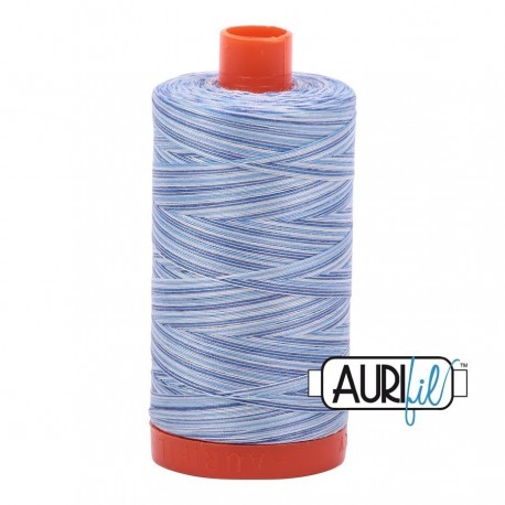 FIL COTON MAKO 50 AURIFIL 4655 Storm at Sea - Grosse bobine de 1300 mètres