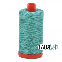 FIL COTON MAKO 50 AURIFIL 4662 Creme de Menthe - Grosse bobine de 1300 mètres