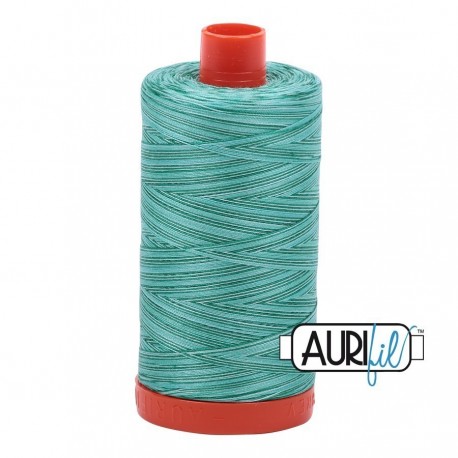 FIL COTON MAKO 50 AURIFIL 4662 Creme de Menthe - Grosse bobine de 1300 mètres