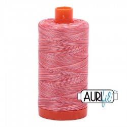 FIL COTON MAKO 50 AURIFIL 4668 Strawberry Parfait - Grosse bobine de 1300 mètres