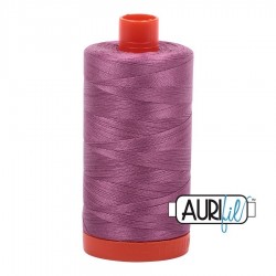 FIL COTON MAKO 50 AURIFIL 5003 Wine - Grosse bobine de 1300 mètres