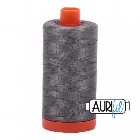 FIL COTON MAKO 50 AURIFIL 5004 Grey Smoke - Grosse bobine de 1300 mètres