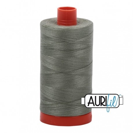 FIL COTON MAKO 50 AURIFIL 5019 Military Green - Grosse bobine de 1300 mètres