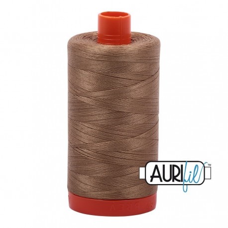 FIL COTON MAKO 50 AURIFIL 6010 Toast - Grosse bobine de 1300 mètres