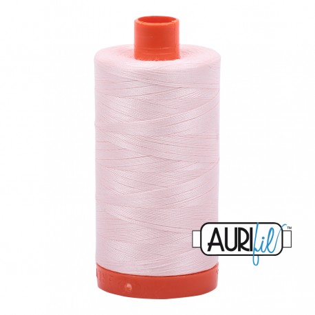 FIL COTON MAKO 50 AURIFIL 6723 Fairy Floss - Grosse bobine de 1300 mètres