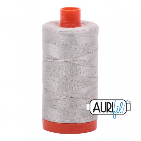 FIL COTON MAKO 50 AURIFIL 6724 Moonshine - Grosse bobine de 1300 mètres