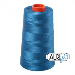 FIL COTON MAKO 50 AURIFIL 1125 Medium Teal - Cône de 5900 mètres