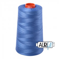 FIL COTON MAKO 50 AURIFIL 1128 Light Blue Violet - Cône de 5900 mètres