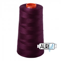 FIL COTON MAKO 50 AURIFIL 1240 Very Dark Eggplant - Cône de 5900 mètres