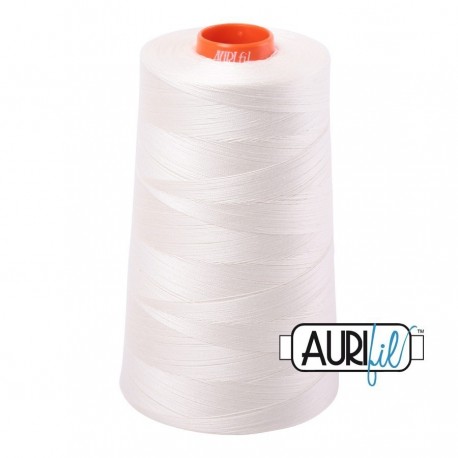 FIL COTON MAKO 50 AURIFIL 2026 Chalk - Cône de 5900 mètres