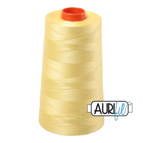 FIL COTON MAKO 50 AURIFIL 2115 Lemon - Cône de 5900 mètres