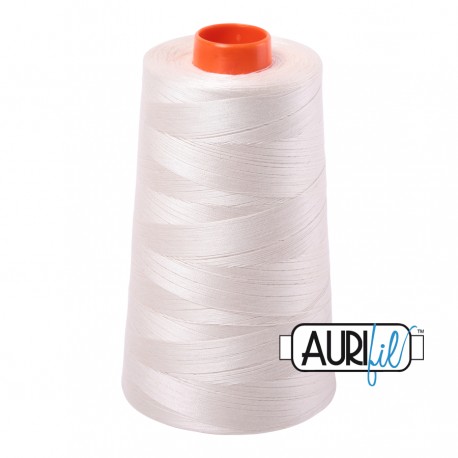 FIL COTON MAKO 50 AURIFIL 2309 Silver White - Cône de 5900 mètres