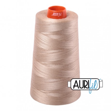 FIL COTON MAKO 50 AURIFIL 2326 Sand - Cône de 5900 mètres