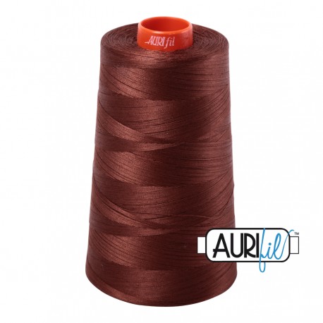 FIL COTON MAKO 50 AURIFIL 2360 Chocolate - Cône de 5900 mètres