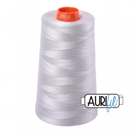 FIL COTON MAKO 50 AURIFIL 2615 Aluminium - Cône de 5900 mètres