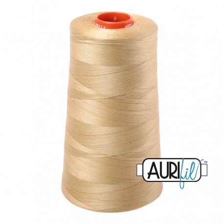 FIL COTON MAKO 50 AURIFIL 2915 Very Light Brass - Cône de 5900 mètres