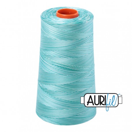 FIL COTON MAKO 50 AURIFIL 4654 Turquoise Foam - Cône de 5900 mètres