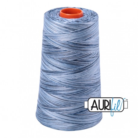 FIL COTON MAKO 50 AURIFIL 4669 Stonewash Blues - Cône de 5900 mètres