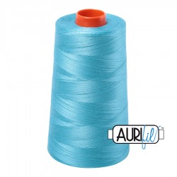 FIL COTON MAKO 50 AURIFIL 5005 Bright Turquoise - Cône de 5900 mètres