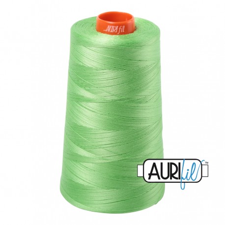 FIL COTON MAKO 50 AURIFIL 6737 Shamrock Green - Cône de 5900 mètres