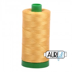 FIL COTON MAKO 40 AURIFIL 2132 Tarnished Gold - Grosse bobine de 1000 mètres