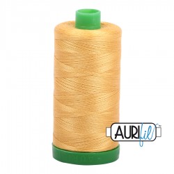 FIL COTON MAKO 40 AURIFIL 2134 Spun Gold - Grosse bobine de 1000 mètres