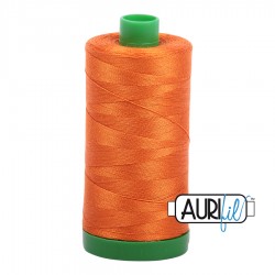 FIL COTON MAKO 40 AURIFIL 2150 Pumpkin - Grosse bobine de 1000 mètres