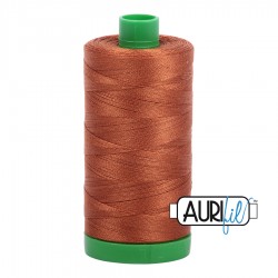 FIL COTON MAKO 40 AURIFIL 2155 Cinnamon - Grosse bobine de 1000 mètres