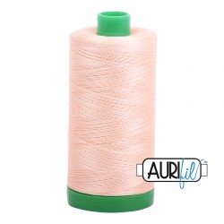 FIL COTON MAKO 40 AURIFIL 2205 Flesh - Grosse bobine de 1000 mètres